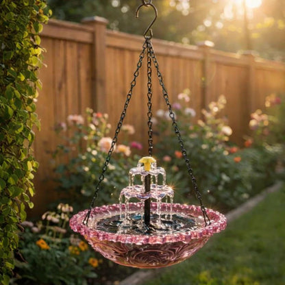 🏆Trusted by Over 50,000+ UsersWorldwide🐦Solar Cascade Hanging Bird Bath Fountain
