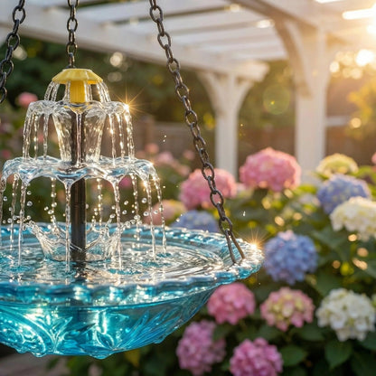 🏆Trusted by Over 50,000+ UsersWorldwide🐦Solar Cascade Hanging Bird Bath Fountain