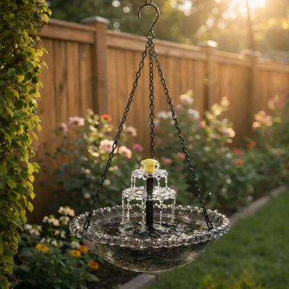 🏆Trusted by Over 50,000+ UsersWorldwide🐦Solar Cascade Hanging Bird Bath Fountain